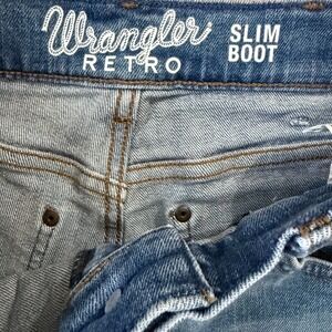 Wrangler Retro Slim Bootcut Jeans Mens 30x32 Medium Wash Denim
